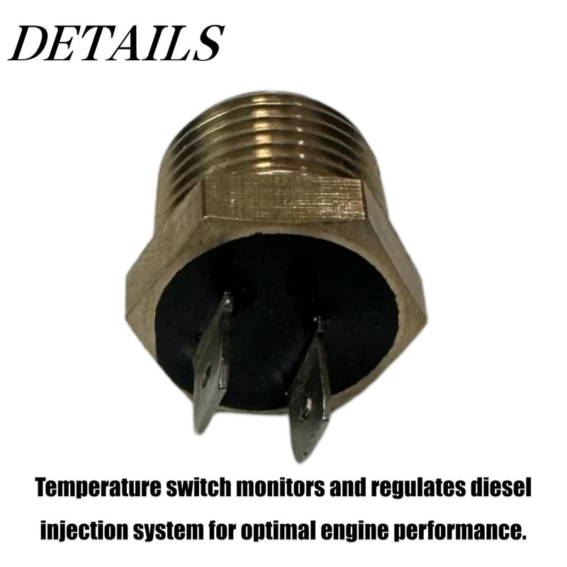 FCBJX Diesel Engine Temp Sensor Switch Compatible with Ford 7.3L F150 F250 F350 F450 1983-1994 Replaces E8TZ-9E939-A Fuel Injection Temperature Sender - Image 5